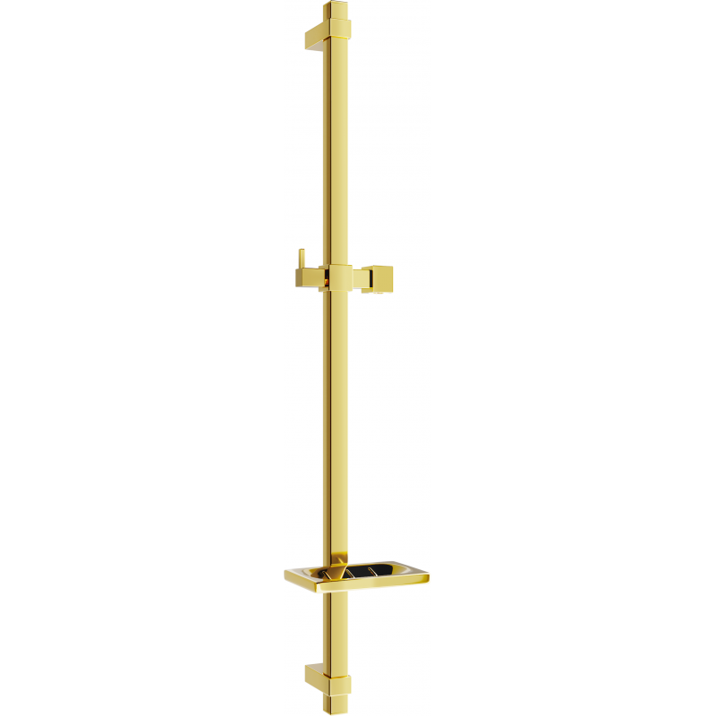 Mexen DQ sprchová tyč s mydelníkom 80 cm, zlatá - 79381-50