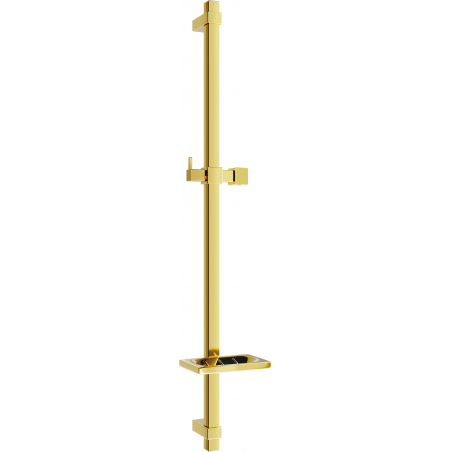 Mexen DQ sprchová tyč s mydelníkom 80 cm, zlatá - 79381-50