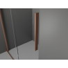Mexen Velar posuvná sprchová kabína 120 x 110 cm, transparentná, kartáčovaná meď - 871-120-110-01-65