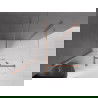 Mexen Velar sprchový kút posuvný 130 x 80 cm, priehľadný, brúsená meď - 871-130-080-01-65