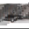 Mexen Velar sprchová kabína, posuvné dvere 120 x 120 cm, Priehľadné, kefovaná meď - 871-120-120-01-65