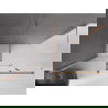 Mexen Velar sprchová kabína, posuvné dvere 160 x 80 cm, Priehľadné, kefovaná meď - 871-160-080-01-65