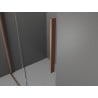 Mexen Velar posuvná sprchová kabína 160 x 80 cm, transparentná, kartáčovaná meď - 871-160-080-01-65