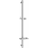 Mexen DQ sprchová tyč s mydelničkou 80 cm, grafit - 79381-66