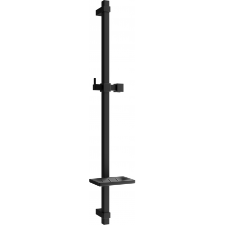 Mexen DQ sprchová tyč s mydelničkou 80 cm, čierna - 79381-70