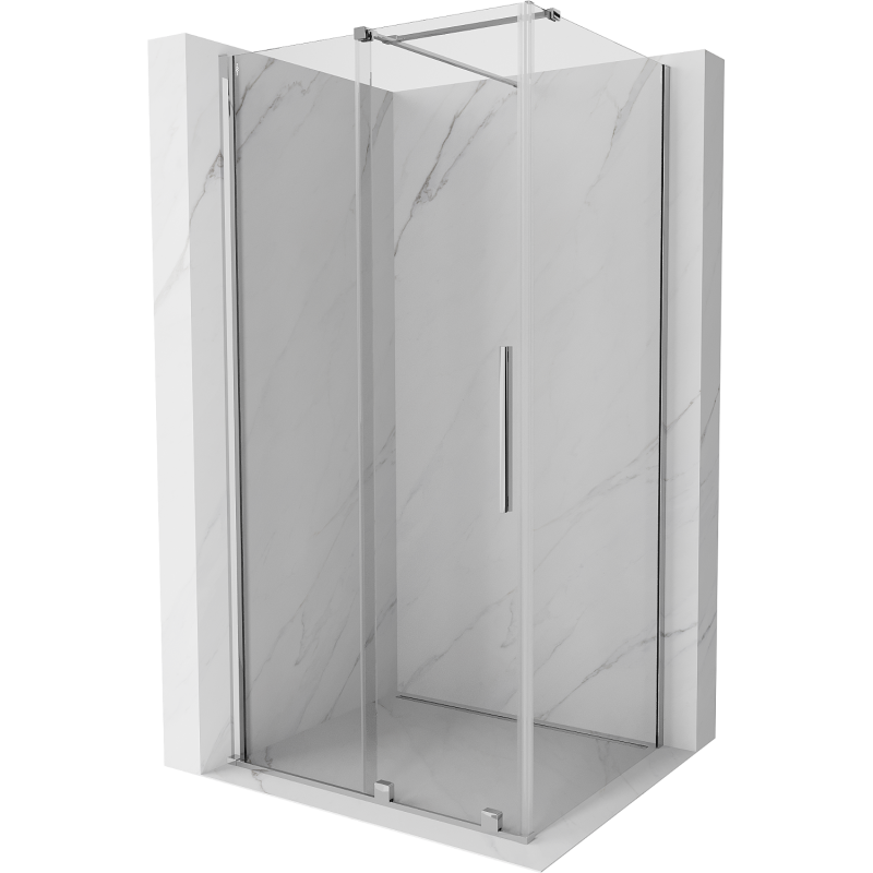 Mexen Velar sprchová kabína, posuvné dvere 90 x 70 cm, Priehľadné, Chrómová - 871-090-070-01-01