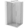 Mexen Velar posuvná sprchová kabína 90 x 70 cm, priehľadná, chrómová - 871-090-070-01-01
