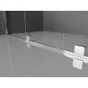 Mexen Velar sprchová samozavírací stěna rozšiřitelná Walk-in 70 x 200 cm, transparentní 8 mm, chrom - 871-070-000-03-01