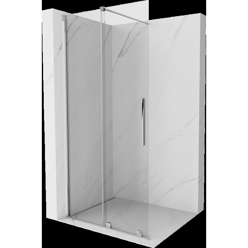 Mexen Velar sprchový panel posuvný Walk-in 75 x 200 cm, transparentný 8 mm, chróm - 871-075-000-03-01