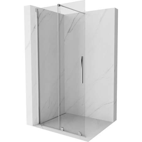 Mexen Velar sprchový panel posuvný Walk-in 75 x 200 cm, transparentný 8 mm, chróm - 871-075-000-03-01