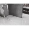 Mexen Velar sprchová stena posuvná Walk-in 120 x 200 cm, transparentná 8 mm, biela - 871-120-000-03-20