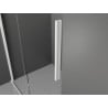 Mexen Velar sprchová stena posuvná Walk-in 120 x 200 cm, transparentná 8 mm, biela - 871-120-000-03-20