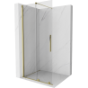 Mexen Velar posuvná sprchová stena Walk-in 75 x 200 cm, priehľadná 8 mm, zlatá - 871-075-000-03-50