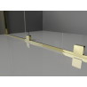 Mexen Velar posuvná sprchová stena Walk-in 75 x 200 cm, priehľadná 8 mm, zlatá - 871-075-000-03-50