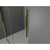 Mexen Velar posuvná sprchová priečka Walk-in 110 x 200 cm, priehľadná 8 mm, zlatá - 871-110-000-03-50