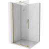 Mexen Velar posuvná sprchová stena Walk-in 120 x 200 cm, priehľadná 8 mm, zlatá - 871-120-000-03-50