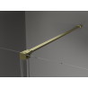 Mexen Velar posuvná sprchová stena Walk-in 120 x 200 cm, priehľadná 8 mm, zlatá brúsená - 871-120-000-03-55