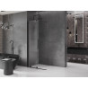 Mexen Velar posuvná sprchová stena Walk-in 85 x 200 cm, transparentná 8 mm, čierna - 871-085-000-03-70