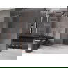 Mexen Velar sprchový panel posuvný Walk-in 110 x 200 cm, číre 8 mm, matný bronz - 871-110-000-03-65