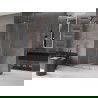 Mexen Velar sprchový panel posuvný Walk-in 110 x 200 cm, číre 8 mm, matný bronz - 871-110-000-03-65