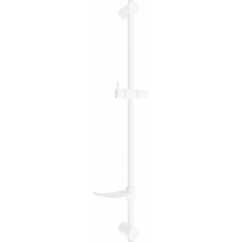 Mexen DF sprchová tyč s mydelničkou 80 cm, biela - 79382-20