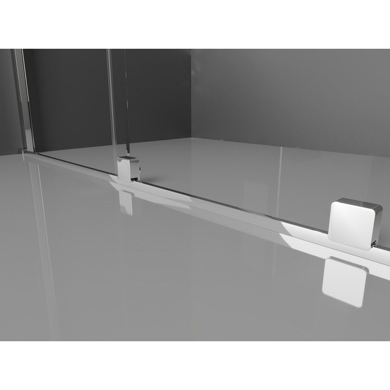 Mexen Velar posuvná sprchová stena Walk-in 160 x 200 cm, transparentná 8 mm, chróm - 871-160-000-03-01