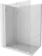 Mexen Velar sprchová stena rozťahovacia Walk-in 160 x 200 cm, transparentná 8 mm, biela - 871-160-000-03-20