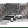 Mexen Velar sprchový panel posuvný Walk-in 140 x 200 cm, transparent 8 mm, biely - 871-140-000-03-20