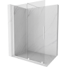 Mexen Velar posuvná sprchová stena Walk-in 130 x 200 cm, transparentná 8 mm, biela - 871-130-000-03-20