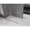 Mexen Velar sprchová stena rozťahovacia Walk-in 130 x 200 cm, transparentná 8 mm, zlatá - 871-130-000-03-50