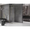 Mexen Velar posuvná sprchová stena Walk-in 140 x 200 cm, transparentná 8 mm, zlatá - 871-140-000-03-50