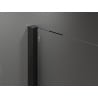 Mexen Velar posuvná sprchová stena Walk-in 130 x 200 cm, priehľadná 8 mm, čierna - 871-130-000-03-70