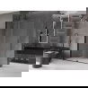 Mexen Velar posuvná sprchová stena Walk-in 140 x 200 cm, transparentná 8 mm, čierna - 871-140-000-03-70