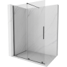 Mexen Velar posuvná sprchová stena Walk-in 130 x 200 cm, transparentná 8 mm, brúsená zbraňovo šedá - 871-130-000-03-66