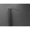 Mexen Velar posuvná sprchová stena Walk-in 130 x 200 cm, transparentná 8 mm, brúsená zbraňovo šedá - 871-130-000-03-66