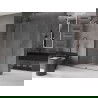 Mexen Velar sprchová stena rozťahovacia Walk-in 140 x 200 cm, transparentná 8 mm, gun gray brúsená - 871-140-000-03-66