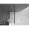 Mexen Velar posuvná sprchová stena Walk-in 140 x 200 cm, transparentná 8 mm, brúsená zbraňovo sivá - 871-140-000-03-66