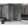 Mexen Velar rozťahovacia sprchová stena Walk-in 150 x 200 cm, transparentná 8 mm, brúsená pištoľová sivá