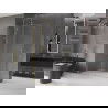 Mexen Velar rozťahovacia sprchová stena Walk-in 150 x 200 cm, transparentná 8 mm, zlatá brúsená - 871-150-000-03-55