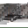 Mexen Velar sklenená sprchová stena posuvná Walk-in 140 x 200 cm, transparentná 8 mm, brúsená meď - 871-140-000-03-65