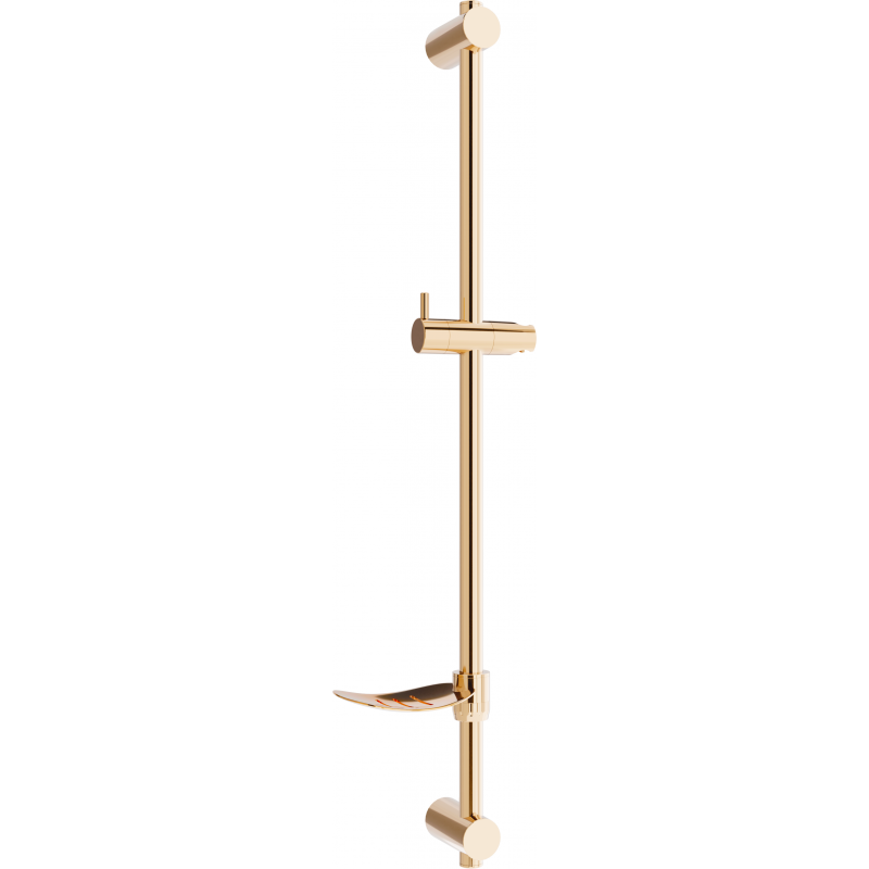 Mexen DF sprchová tyč s mydelničkou 80 cm, ružové zlato - 79382-60