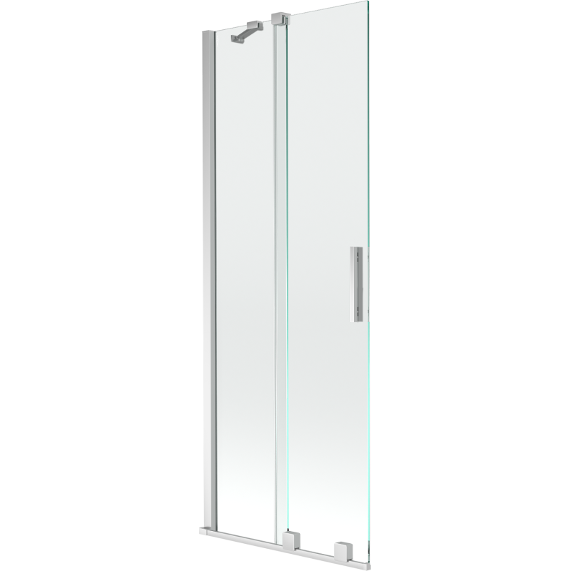 Mexen Velar vaňová zástena dvojkrídlová Posuvný 70 x 150 cm, Priehľadné, Chrómová - 896-070-000-01-01