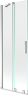 Mexen Velar vaňová zástena 2-krídlová posuvná 70 x 150 cm, transparentná, chróm - 896-070-000-01-01
