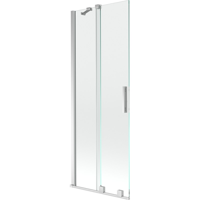 Mexen Velar 2-krídlová zasúvacia vaňová zástena 75 x 150 cm, transparentná, chróm - 896-075-000-01-01