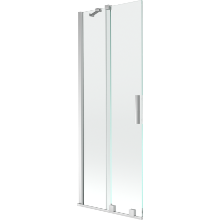 Mexen Velar dvojkrídlová posuvná vaňová zástena 75 x 150 cm, transparentná, chróm - 896-075-000-01-01