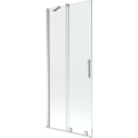 Mexen Velar sprchová zásteny 2-krídlová posuvná 85 x 150 cm, transparentná, chróm - 896-085-000-01-01