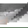 Mexen Velar vaňová zástena dvojkrídlová Posuvný 85 x 150 cm, Priehľadné, Chrómová - 896-085-000-01-01
