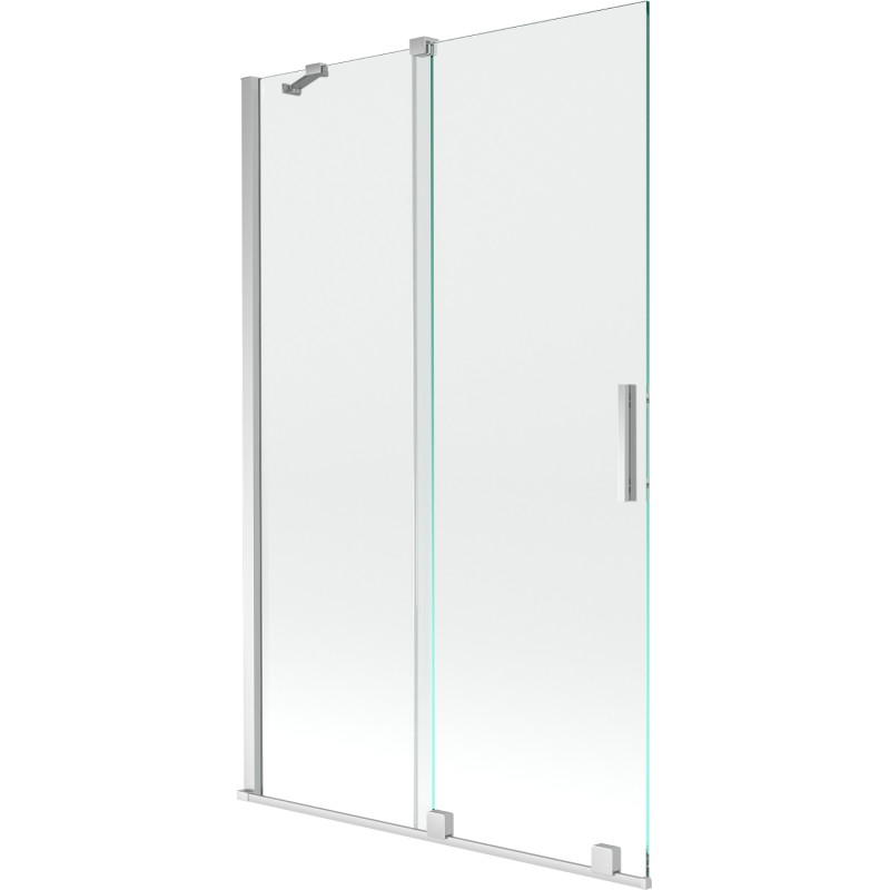 Mexen Velar posuvná vaňová zástena 2-dielna, 110 x 150 cm, transparentná, chrómová - 896-110-000-01-01