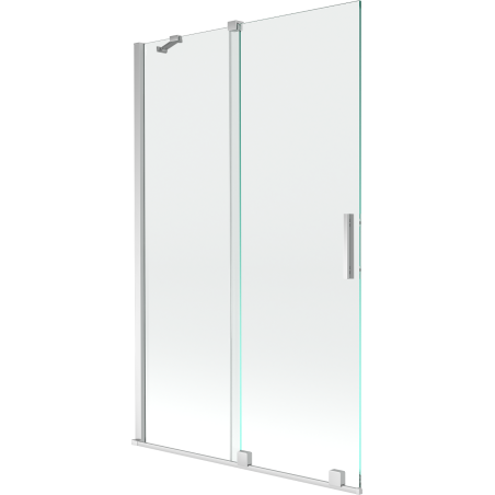 Mexen Velar sprchová zástena s dvoma krídlami, posuvná 110 x 150 cm, transparentná, chrómová - 896-110-000-01-01