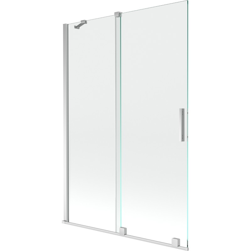 Mexen Velar posuvná vaňová zástena, 2-krídlová, 120 x 150 cm, transparentná, chróm - 896-120-000-01-01